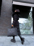 Long jacket "WINTER WEAR FC83" - BLACK